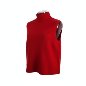 Aritzia - Wilfred - Red Sleeveless Knit Top - 100% Italian Yarn